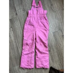 Girls M 7-8 Pink Snow‎ Pants Bibs Overalls Winter Swiss Tech